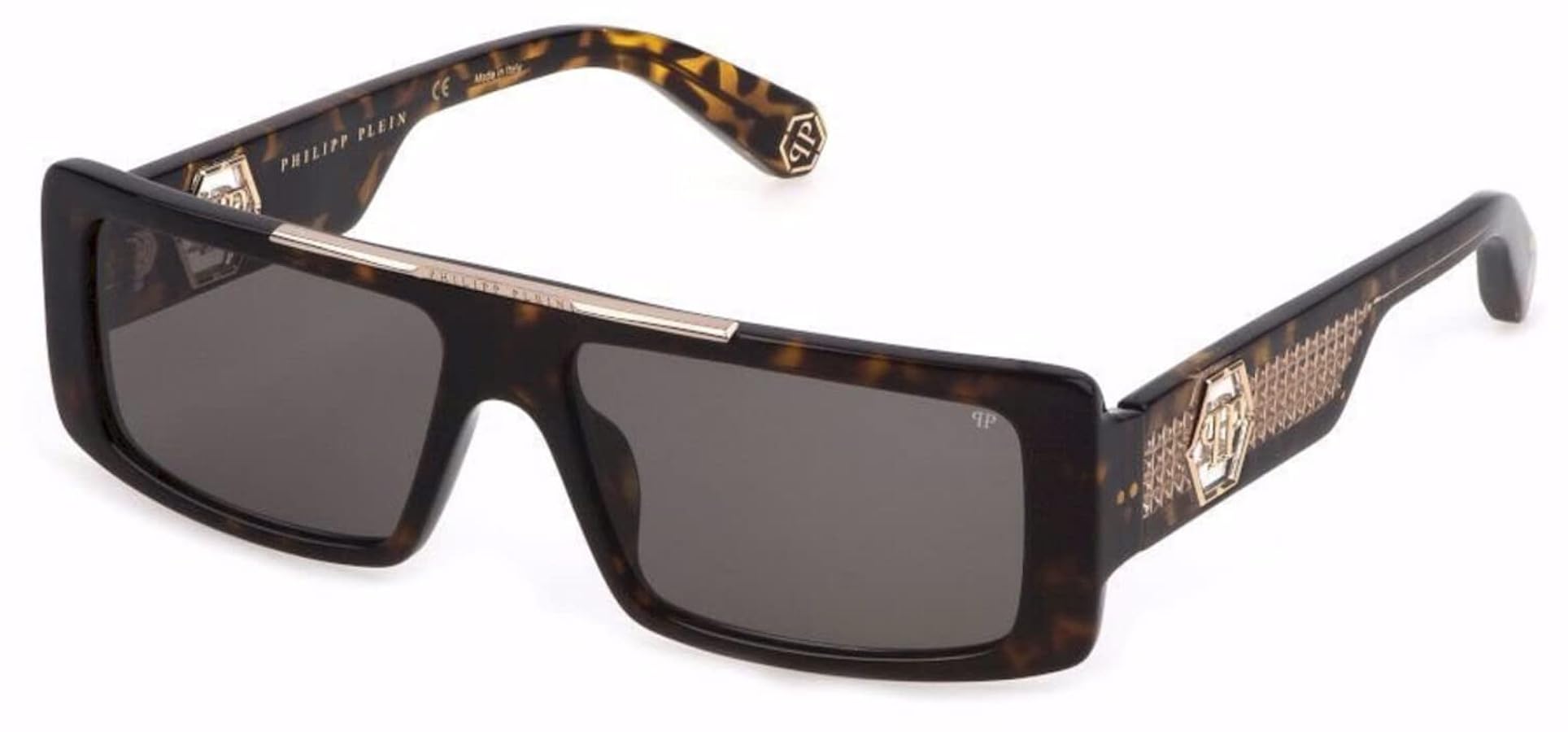 Amazon.com: Philipp Plein Sunglasses SPP 003 V 0722 Brown